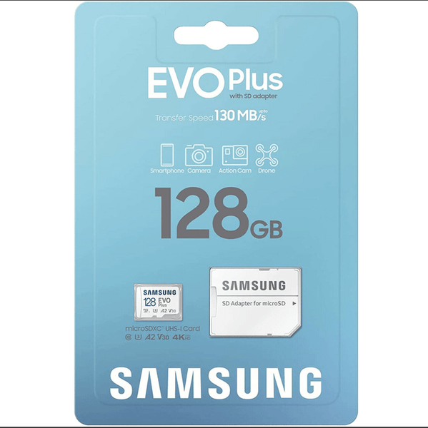 Samsung Carte Memoire 128G Evo Plus U3 4K 130mb
