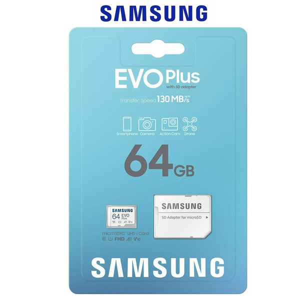 Samsung Carte Memoire 64G Evo Plus U3 4K 130mb
